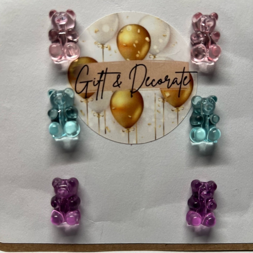 New - Gummie Bear Earrings - Picture 3 of 5